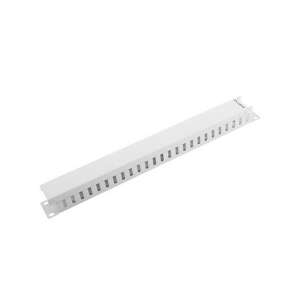 Lanberg 1U cable organizer with cover panel for 19'' rack cabinet, gray - Rack Cabinet Accessory