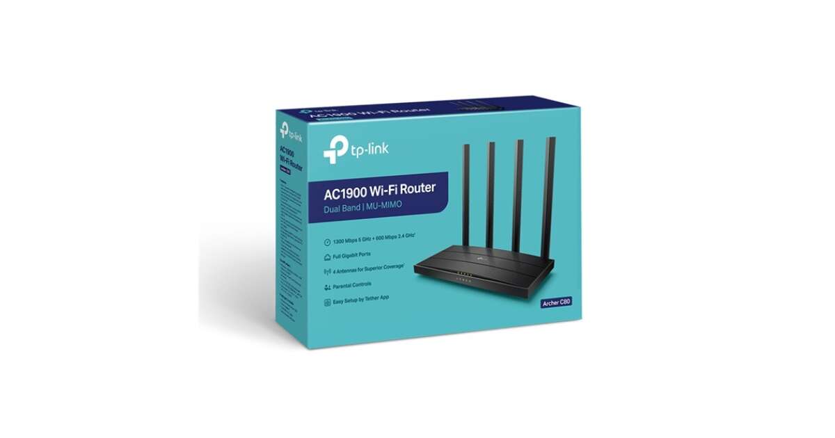 TP-Link Archer C80 wireless router Gigabit Ethernet Dual-band (2.4