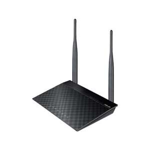 ASUS RT-N12E wireless router, black, 300Mbps, 2 antennas - ASUS Wi-Fi Router, Adapter