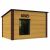 Chill insulated dog house with flat roof, size L