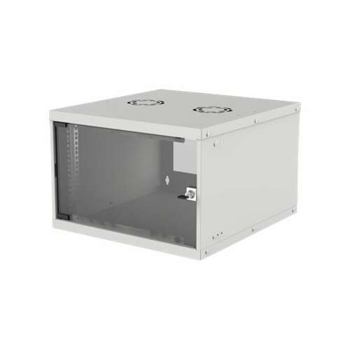 Dulap de perete Intellinet 6U 540/560mm Rack 19 cu ușă din sticlă, ambalaj plat, gri