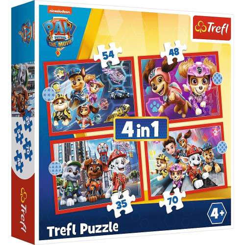 Trefl (34374) Mancs őrjárat 4 az 1-ben 207 db-os puzzle 37258822