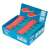 DONAU eraser pack, 40 pieces, combined eraser for pencil and ink, blue and red eraser