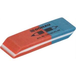 DONAU combined eraser for pencil and ink, blue and red eraser - Office Supplie & Stationery
