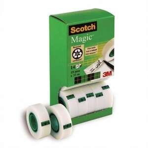 14 pack of 3M Scotch Magic Tape 810, 19mm x 33m, white, writable, dispenser tape - Office accessory