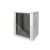Rack шкаф Digitus 19" SoHo 19U за монтаж на стена със стъклена врата, сив
