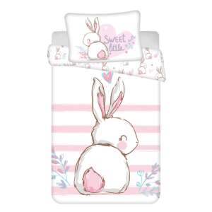 Nyuszi Sweet little bunny gyerek ágynemű szett, 100x135 cm paplanhuzat, 40x60 cm párnahuzat - Jerry Fabrics