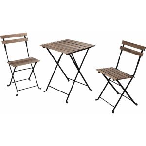 Quasar & Co. folding bistro set, table and chairs - Garden Set