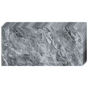 Tapetoo 10 ролки самозалепващи тапети с мраморен ефект, водоустойчиви, модерен дизайн, силен лепило, 2 mm дебелина, 1,8 кв.м покритие, 30 x 60 cm, сив/тъмно сив - Дом и градина