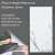 Tapetoo marble effect self-adhesive wallpaper, white and grey, 2 mm thick, easy to install, waterproof, strong adhesive
