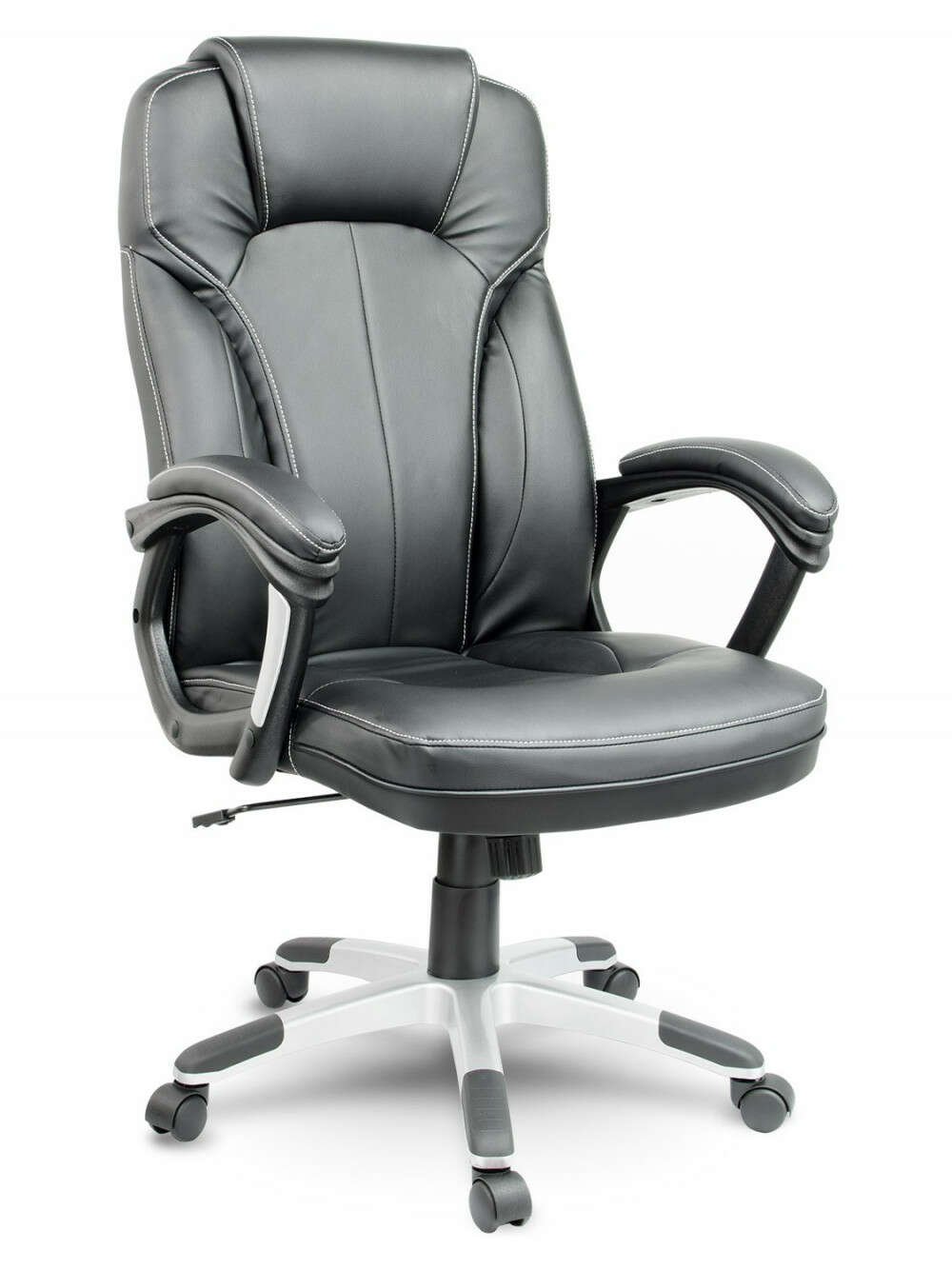 Sofotel EG-222 Ergonomikus Irodai Forgószék - Fekete Bőr