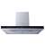 Berden BE-60A-T2 60cm Chimney Range Hood with LED Lighting, Stainless Steel and Glass, 335m3/h