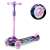 Ricokids Piko háromkerekű robogó LED világítással, rózsaszín és lila, gyerekeknek