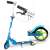 Ricokids Kodi Kék és Zöld gyerek roller, oldalnézet kormány és kerék részletekkel