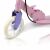 Ricokids Kodi pink and purple scooter front wheel detail