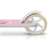 Ricokids Kodi City Scooter for Girls 3-8 Years Old, White with Pink Design, Detail of the Rear Wheel