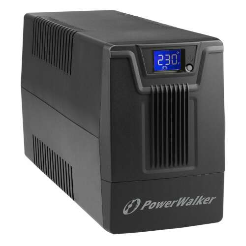PowerWalker VI 800 SCL Vonal interaktiv UPS, 0.8 kVA, 480 W, schwarz
