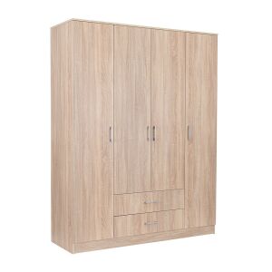 Dulap cu 4 uși Miami, finisaj stejar Sonoma - Dulapuri