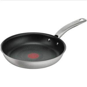 Tefal Impact 24 cm tapadásmentes serpenyő Thermo-Signal-lal, fekete-inox - Tefal Serpenyő