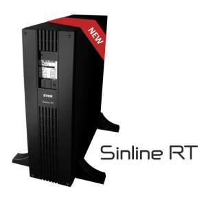 Ever Sinline RT 2000 2000 VA 1650 W 8 AC szünetmentes tápegység, fekete, elülső nézet - Ever