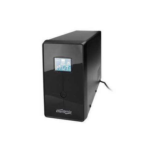 Gembird Energenie Line-Interactive UPS, 1200VA, black, with LCD display