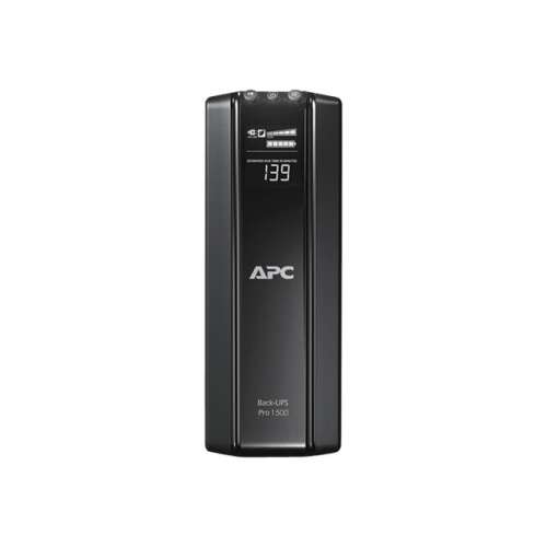APC Back-UPS Pro 1500, Szünetmentes tápellátás, UPS, Akkumulátoros tartalék, Túlfeszültségvédelem - APC