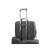 Natec DOBERMAN 17.3 inch black laptop bag, attached to a rolling suitcase