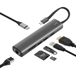 Home USBHUB7 multiport adapter HDMI, USB és kártyaolvasó portokkal - Home by Somogyi