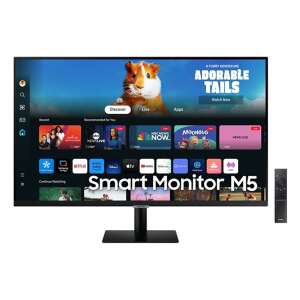 Samsung Smart Monitor M5, 27 cali, FHD, panel VA, HDR10, z pilotem - Monitor