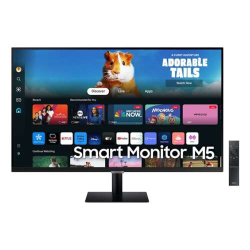 Samsung Smart Monitor M5, 27 Zoll, FHD, VA-Panel, HDR10, mit Fernbedienung