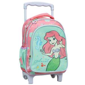 Rucsac cu rotile Disney Princess Ariel, 30 cm, roz și verde, cu roți - Homyl