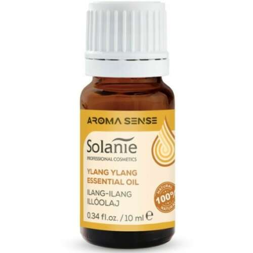Solanie Aroma Sense Ylang Ylang Illóolaj, 10ml, 100% természetes, aromaterápiához, relaxációhoz és bőrápoláshoz - Solanie