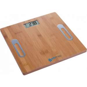 ORO-MED Oro Scale Bamboo digitális fürdőszoba mérleg, 100 kg súlykapacitás, LCD kijelzővel - Személymérleg