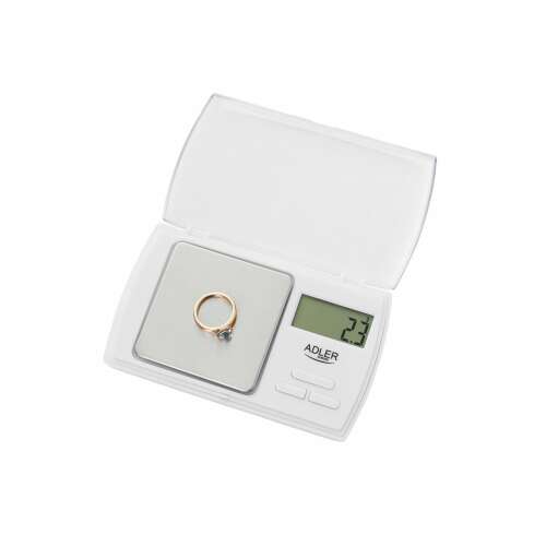 Adler AD3161 precision scale weighing a ring, jewelry scale