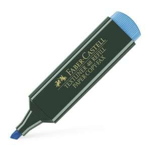 Faber-Castell Textliner 48 blauer Textmarker, 1-5 mm abgeschrägte Spitze - Schulanfang, Schulmaterialien
