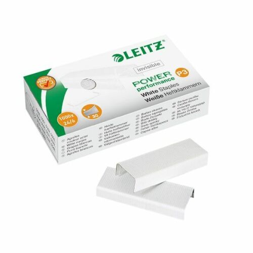 Leitz P3 24/6 fehér tűzőkapocs (1000 db/doboz) 174105494 - Tűzőkapocs