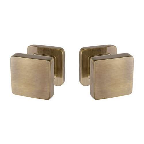 GKPAO márkájú szögletes bronz ajtógombok párja - METAL-BUD