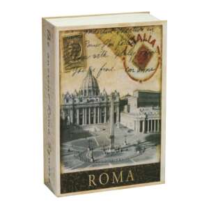 TS.0309 Seif în formă de carte Roma, un seif ascuns deghizat ca o carte cu un design Roma, perfect pentru depozitarea bunurilor de valoare - Nonbrand Seifuri de securitate