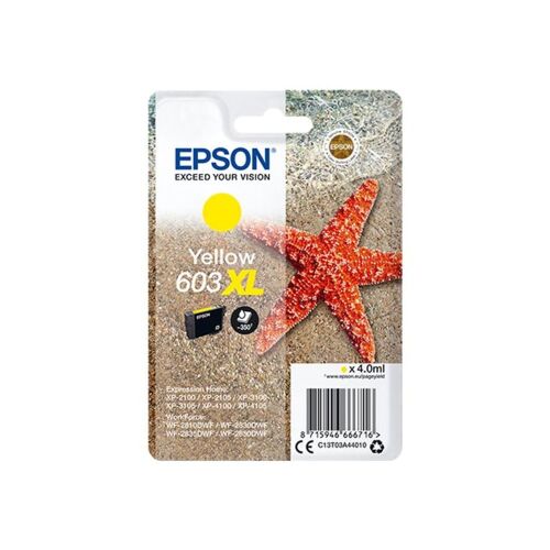 Epson 603XL Żółty Wkład Atramentowy - Oryginalny, Wysoka Wydajność