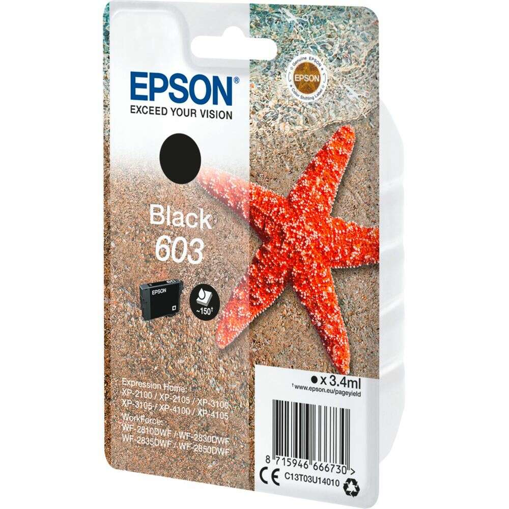 Epson T03U1 Tintapatron Black 3,4ml No.603, C13T03U14010