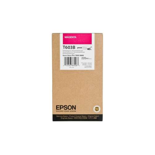 Epson T603B Magenta tintapatron, 220ml