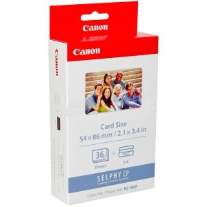 Sada fotografického papiera a atramentu Canon SELPHY CP KC-36IP pre tlač vo formáte karty, 36 listov - Kancelárska technika