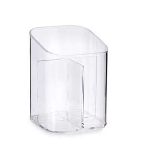 Berilo 3 rekeszes átlátszó műanyag kozmetikai és manikűr rendszerező - Kozmetikai rendszerező