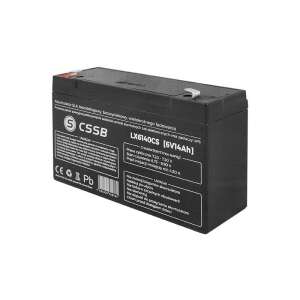 CSSB LX6140CS 6V 14Ah zárt ólom-sav akkumulátor UPS-hez, riasztórendszerekhez és egyéb alkalmazásokhoz - Akkumulátor