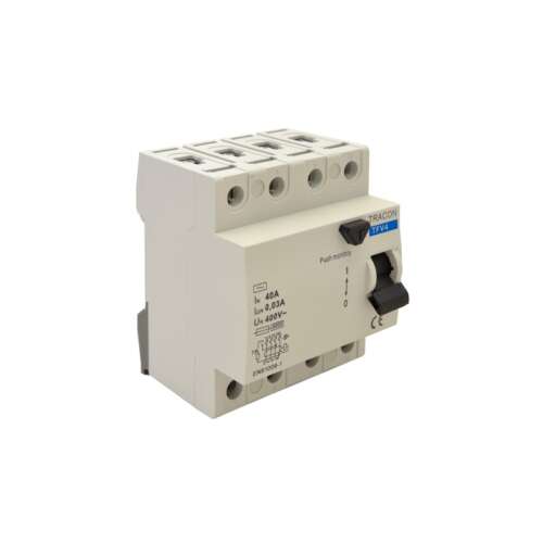Tracon - 4P Fi Relé - Áramvédő Kapcsoló - 63A/30mA