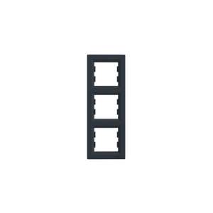 Schneider Electric Rahmen 3-fach vertikal anthrazit (EPH5810371) 101127178 - Schneider Rahmen für Schalter