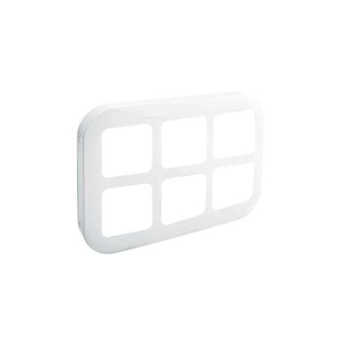 Legrand Forix 6-os sorolású falon kívüli munkaállomás, fehér, dugalj nélkül