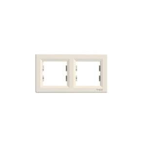 Schneider Electric Asfora beige horizontal frame for 2 modules - Electrical Installation