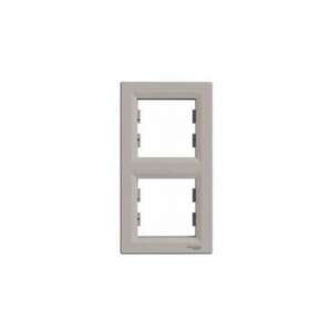 ASFORA - 2-es Függőleges Keret - IP20 101127899 - Villanykapcsoló keret