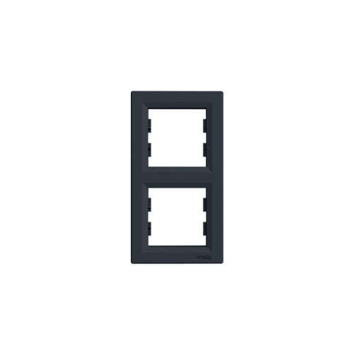 Cadru vertical Schneider Electric Asfora cu 2 module, antracit